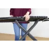 Pilna izmēra gludināmais dēlis Taurus 994178000 — 410 x 1250 mm, regulējams augstums līdz 930 mm, kokvilnas pārvalks, melns