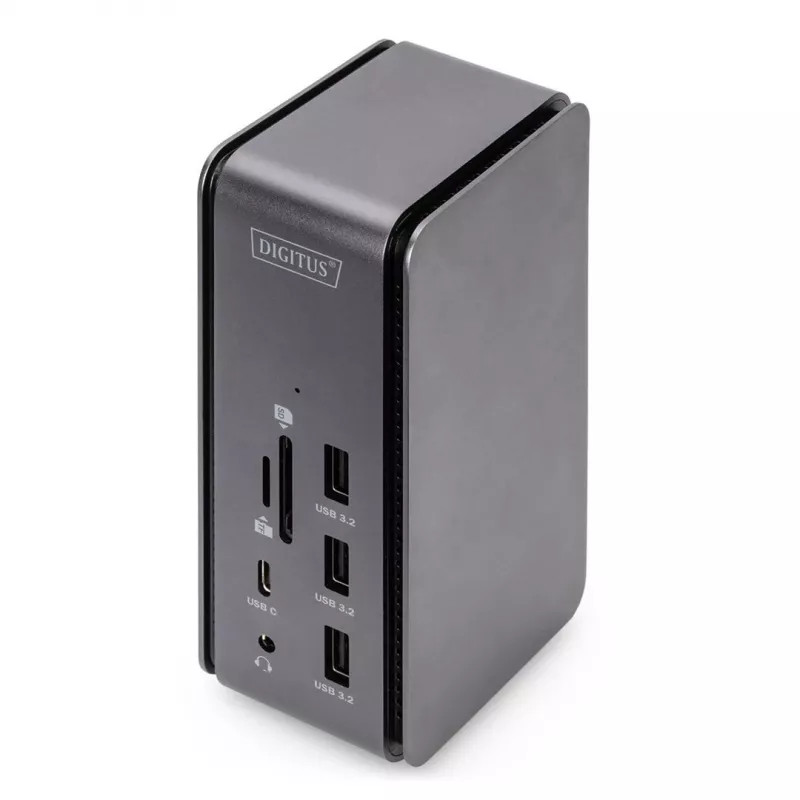 USB4 dokstacija Digitus DA-70897 8K USB Type-C 100 W jaudas piegāde