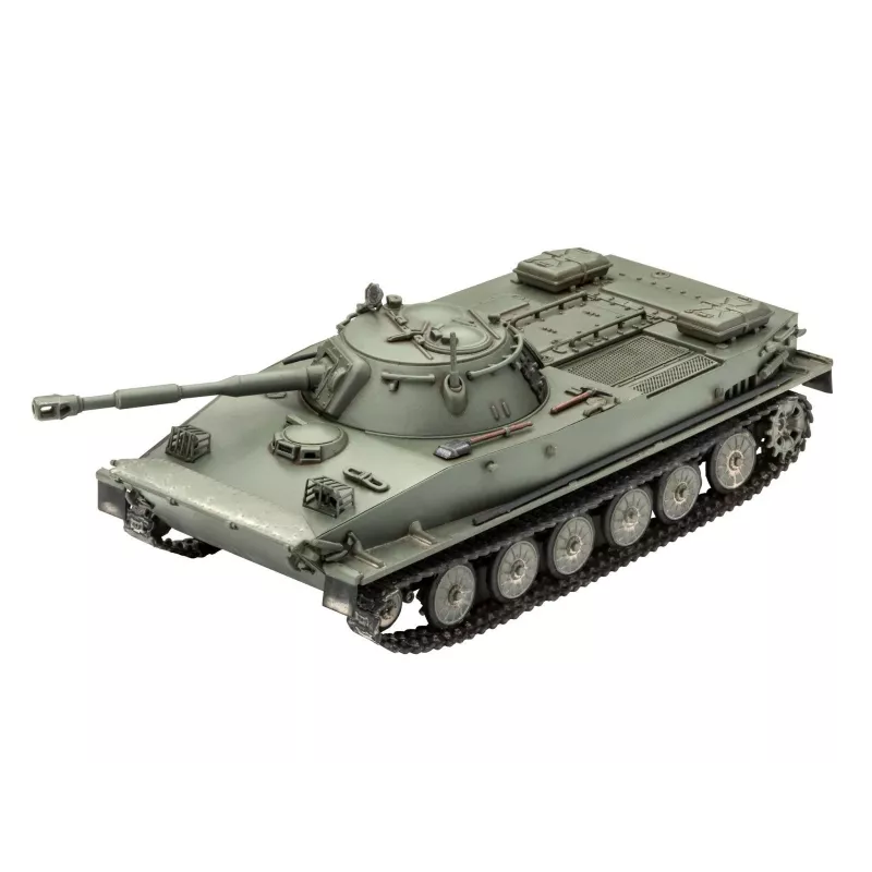 Plastmasas modelis REVELL PT-76B mērogā 1:72 montāžas komplekts, militārais amfībijas vieglais tanks