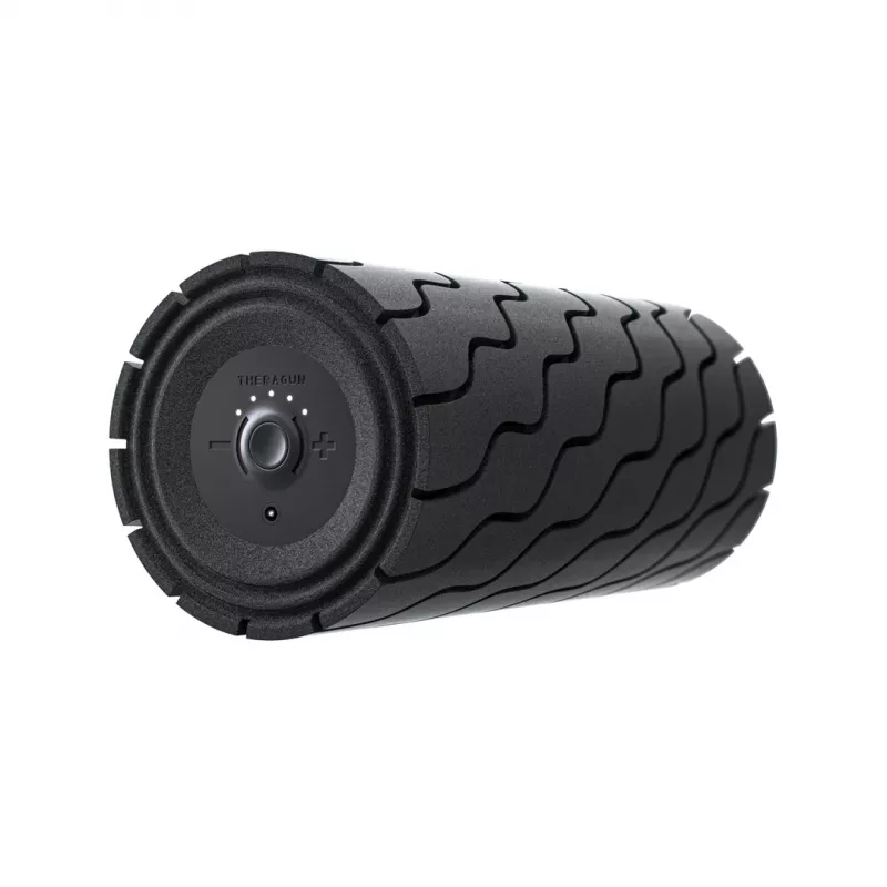 Therabody rullīšu masieris Theragun Roller Universal Melns — 5 ātrumi, vibrējošs, 1,5 kg, 12 V, 180 min baterijas darbība