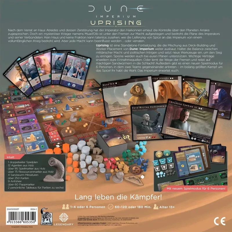 Dune: Imperium - Uprising, galda spēle