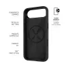 Telefona aizmugures vāciņš FIXED MagFlow Apple iPhone Air, šķidrais silikons, melns