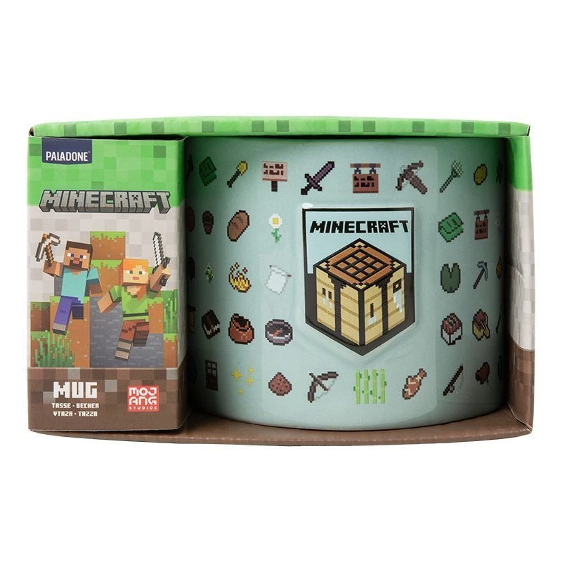 Krūze Paladone Minecraft reljefa dizains PP14641MCF 330–350 ml keramika