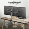 Divu monitoru stiprinājums 17-32 collām, 10 kg uz vienu roku
