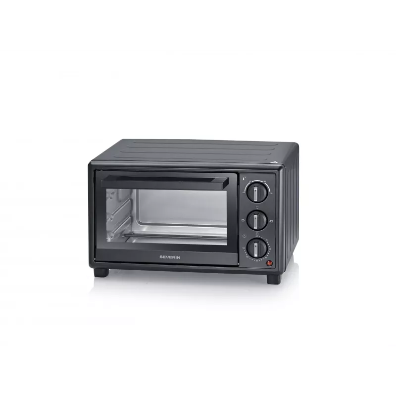Elektriskā mini cepeškrāsns SEVERIN TO 2078 — 20 L tilpums, 1600 W, melna, brīvi stāvoša
