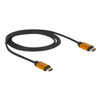 HDMI kabelis DeLOCK 85727 1m Type A vīriešu uz vīriešu melns zelta