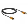 HDMI kabelis DeLOCK 85727 1m Type A vīriešu uz vīriešu melns zelta