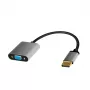 LogiLink CDA0109 savienotāju adapteris DisplayPort uz VGA 0,15 m pelēks/melns
