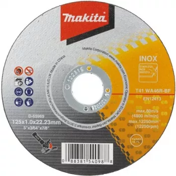 Griešanas disks INOX Makita D-65969-50 125 x 1,00 mm, iepakojumā 50 gab.