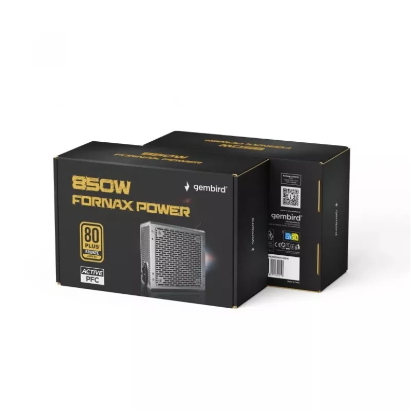 Barošanas bloks 850W aktīvais PFC 12 cm ventilators 80+Bronze industriāls