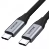 UNITEK C14091ABK USB kabelis USB 3.2 Gen 2 2m USB C Melns