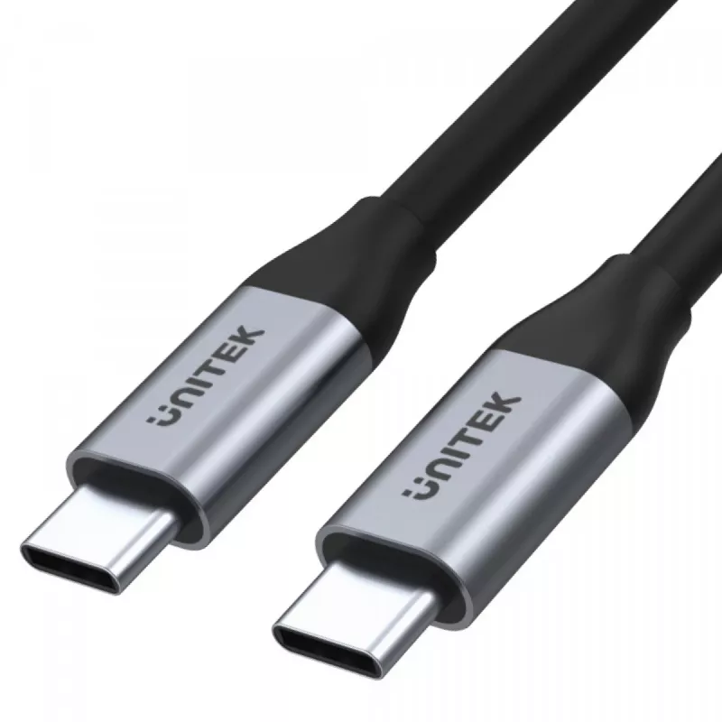 UNITEK C14091ABK USB kabelis USB 3.2 Gen 2 2m USB C Melns