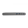 Eaton Tripp Lite USB-C dokstacija, trīs displeji - 4K HDMI/DisplayPort, VGA, USB 3.2 Gen 1, USB-A/USB-C centrmezgls, GbE, 100W PD uzlāde, starptautiskie strāvas kabeļi - dokstacija - USB-C