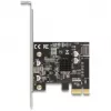 DeLOCK 90344 Iekšējais USB 3.2 Gen 1 Adapteris PCIe USB Type-C