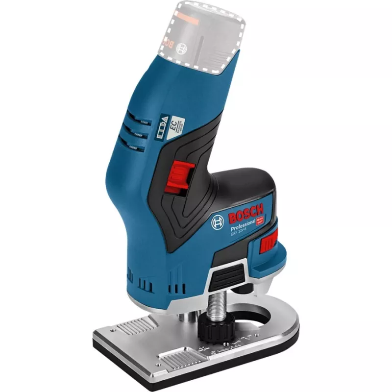 Bosch GKF 12V-8 Professional taisnais matu urbis 1300 apgr./min Melna, Zila, Sarkana