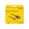DeLOCK 61400 kabeļa savienotāju pārveidotājs USB A RS-232 melns