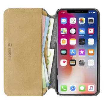 Folio maciņš Krusell Broby 4 Card SlimWallet iPhone XS Max