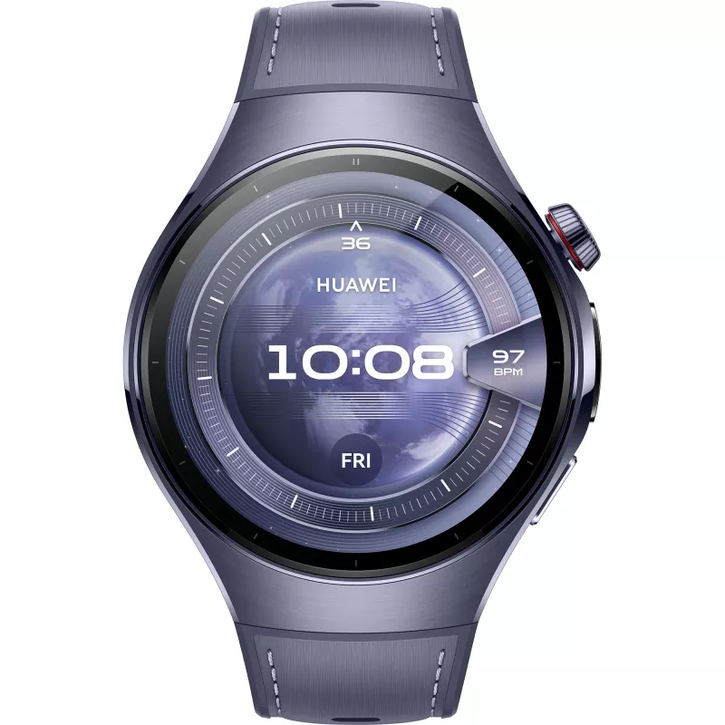 Watch 5 46mm (Rates-L39L), viedpulkstenis pelēks/violets, kompozīta siksniņa pelēkā violetā krāsā, korpuss no titāna