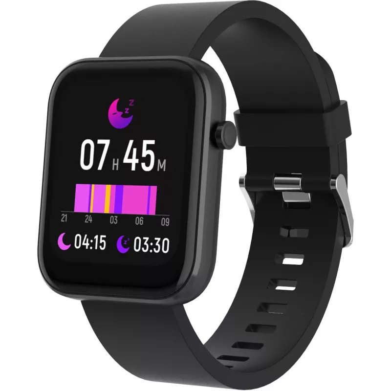DENVER SW-182 — Viedpulkstenis ar siksniņu — 4,3 cm (1,7) Displejs — Bluetooth — Melns (116111000580)