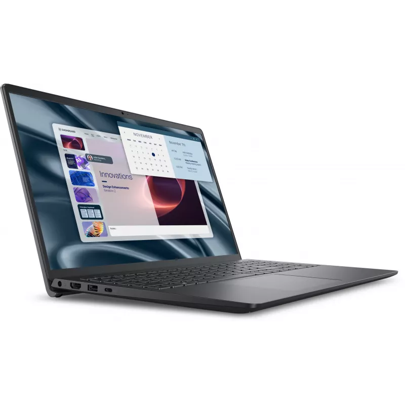 Portatīvais dators Dell Pro 15 Essential PV15255 W11P R5-7520U | 8GB | 512GB | AMD Radeon 610M | FgrPr | WLAN+BT | 15.6 FHD | BcklKb | 3C | 65W | 3YPS Carbon Black (Plastmasa)