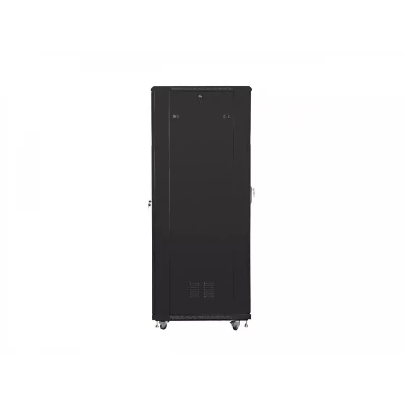 LANBERG 19 42U 800x800 stāvošs skapis ar stikla durvīm (FlatPack) melns (kravas sūtījums)
