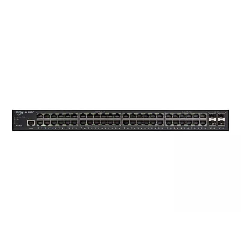 LANCOM GS-3652XP pārvaldāms L3 2.5G Ethernet (100/1000/2500) barošana caur Ethernet (PoE) 1U melns