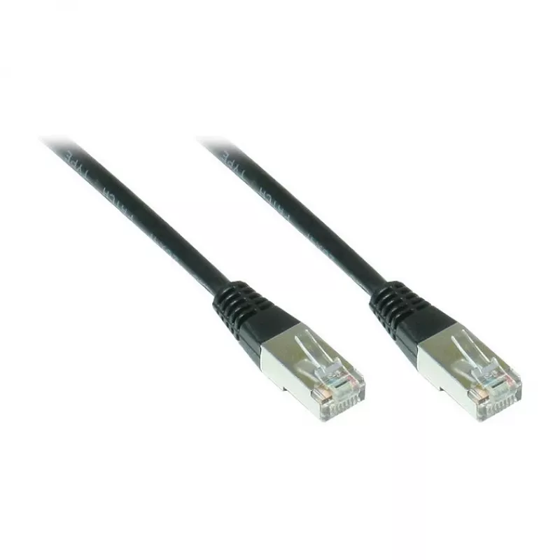 Good Connections Alcasa GOOD CONNECTIONS - komutācijas kabelis - RJ-45 (v) - RJ-45 (v) - 0,5 m - SFTP - (5e kategorija) - melns (855S-005)