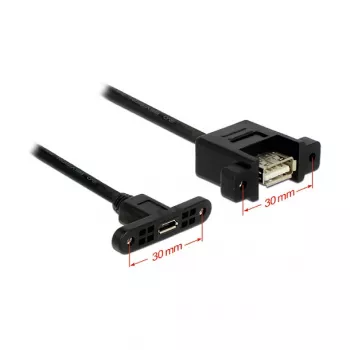 USB kabelis DeLOCK 1m USB2.0 Micro-B/USB2.0-A