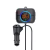FM raidītājs SAVIO TR-14 Bluetooth USB, FM 87.6–107.9 MHz, MicroSD, USB-C, 12 V automašīnas barošana