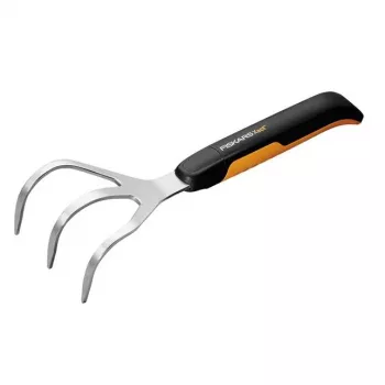 Fiskars Xact Melns, nerūsējošā tērauda rokas kultivators
