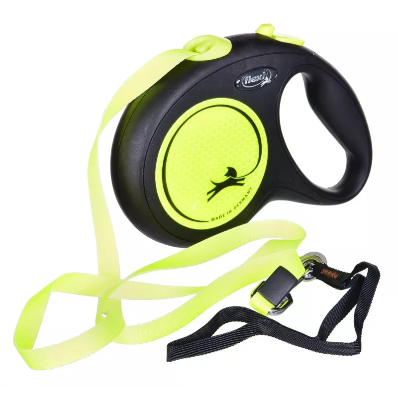 FLEXI jauna Neon L - izvelkamā pavada - 5 m