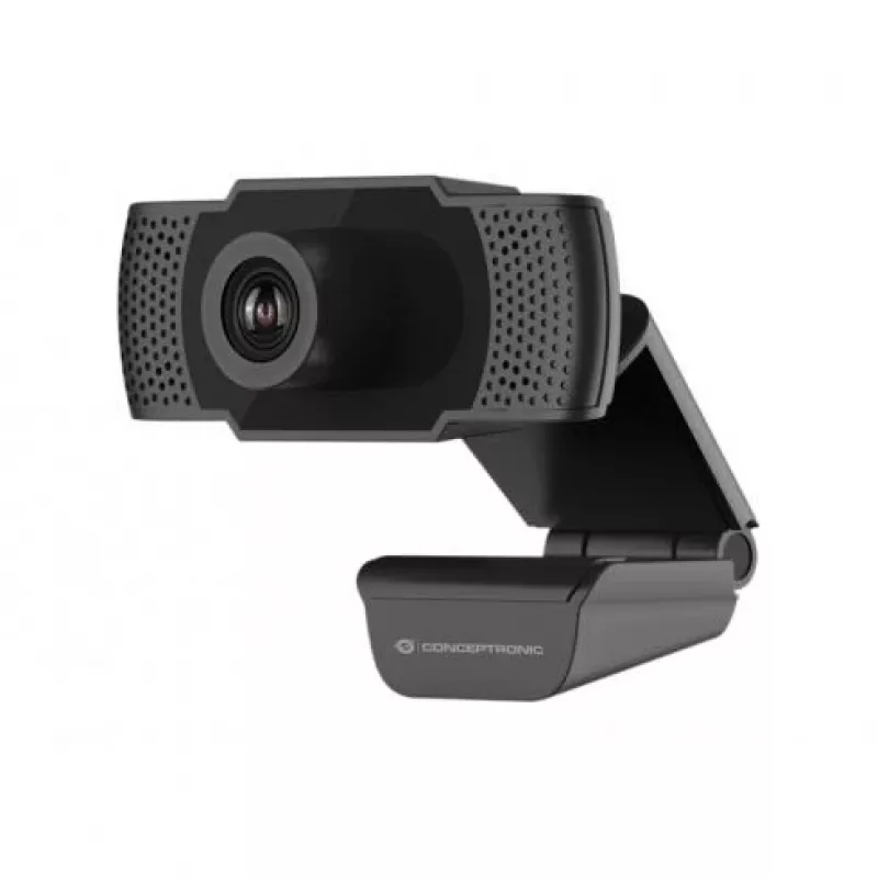 Conceptronic AMDIS 1080P Full HD tīmekļa kamera ar mikrofonu, 2 MP, 1920 x 1080 pikseļi, Full HD, 30 kadri/s, H.264, M-JPEG, YUV, 90°