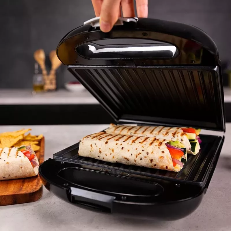 Cecotec sviestmaižu cepējs | Rock'nToast Family 3in1 | 1500 W | Plākšņu skaits 3 | Melns