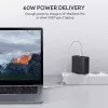 PA-D3 sienas lādētājs 2xUSB Power Delivery (1xUSB+1xUSB C) 5.4A 60W Dynamic Detect