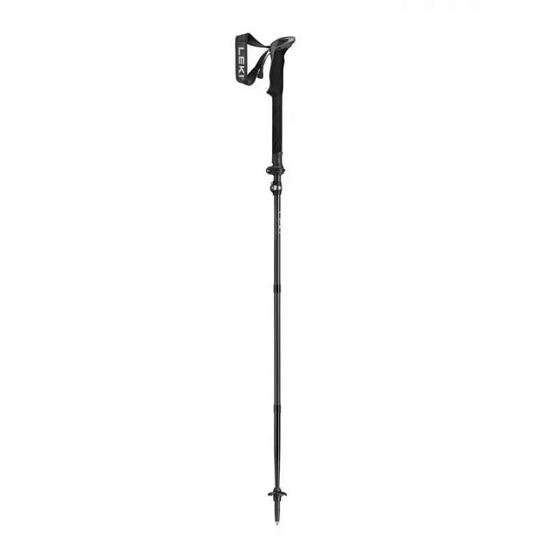 Trekking nūjas Leki Sherpa FX regulējamas 120–140 cm, melnas