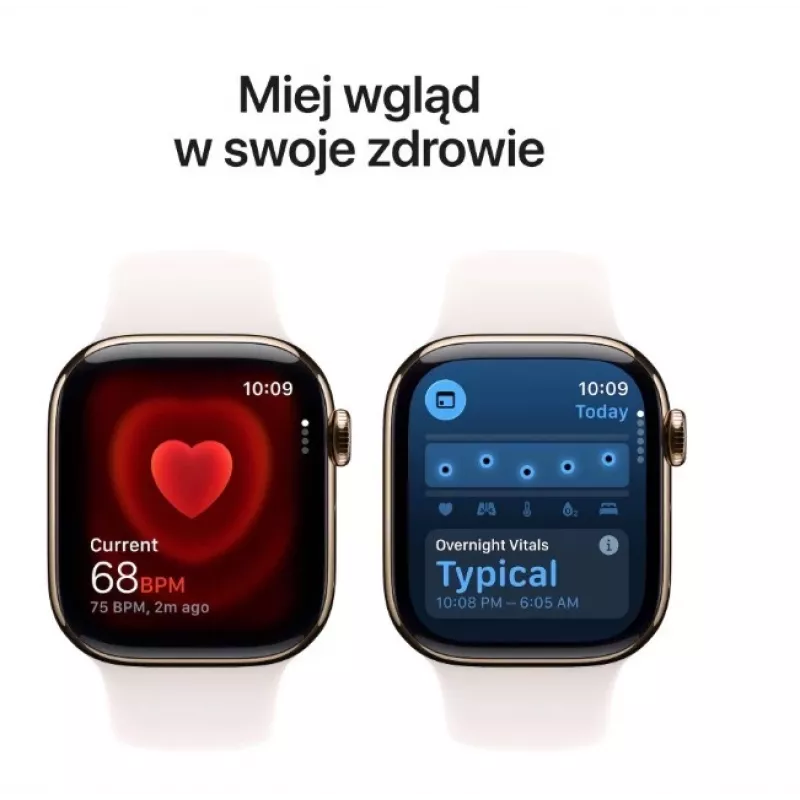 Viedpulkstenis Apple Watch Series 11 GPS + Cellular 42mm Gold Titanium Case Light Blush Sport Band M/L