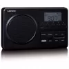 Pārnēsājams radio Lenco MPR-035BK — FM/AM, tīkla un bateriju barošana, 2,5 collu LCD, 20 FM iepriekšiestatījumi, 3,5 mm izeja