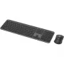 Logitech MK950 Signature plāns tastatūra ar peli birojam RF Wireless + Bluetooth QWERTY US International Graphite
