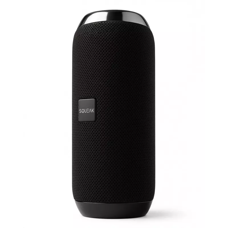 Pārnēsājams Bluetooth stereo skaļrunis SQUEAK SQ1008 — 14W RMS, Bluetooth 5.3, 1200 mAh, IPX4, FM, LED, AUX, USB