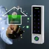 Qoltec 52448 koda slēdzene TITAN ar pirkstu nospiedumu lasītāju | RFID | BT 4.0 | kods | karte | piekariņš | durvju zvans | IP68 | EM