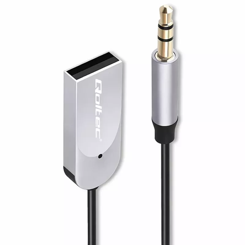 Bezvadu audio uztvērēja adapteris QOLTEC HiFi BT6.0 2xRC – Bluetooth audio uztvērējs skaļruņiem un automašīnu stereosistēmām