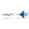 Konstrukciju komplekts Cobi SU-57 Felon, 928 gabali – Cobi modelis COBl-5909