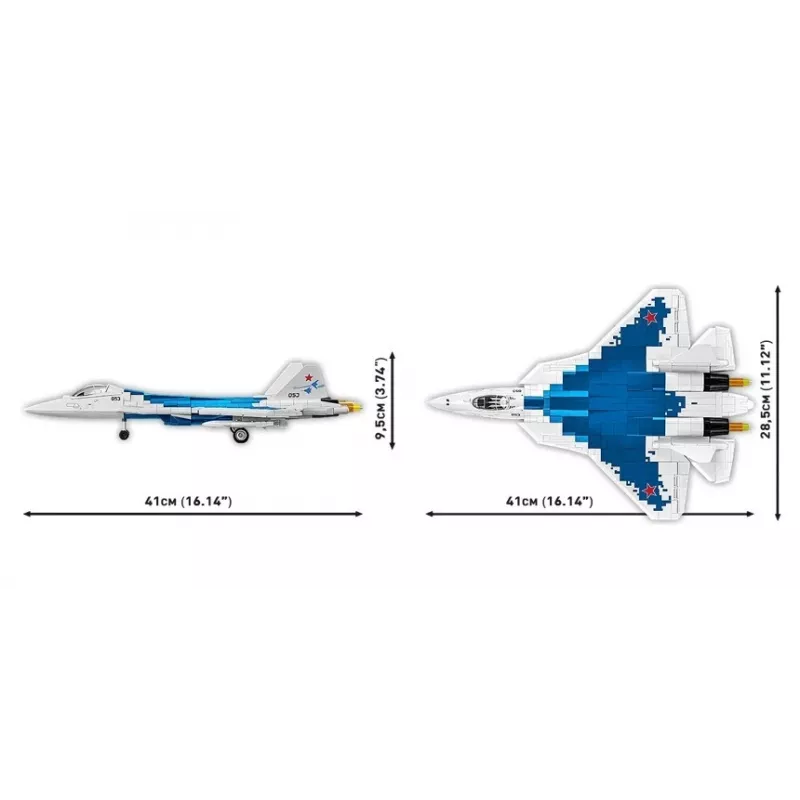 Konstrukciju komplekts Cobi SU-57 Felon, 928 gabali – Cobi modelis COBl-5909