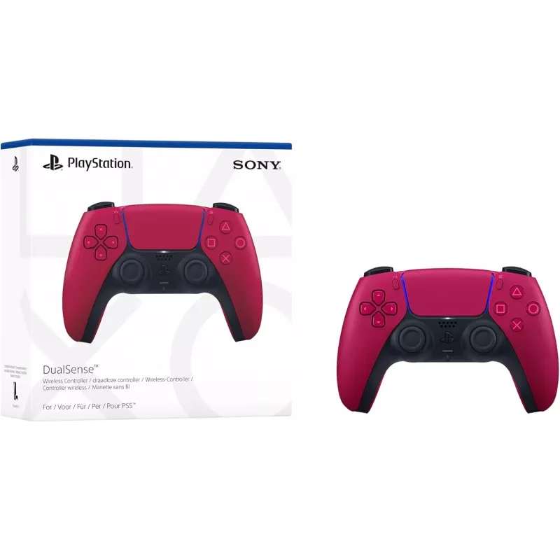 Spēļu kontrolieris Sony DualSense v3 sarkans — Bluetooth/USB, USB-C, iebūvēts akumulators, PS5, 160×106×66 mm