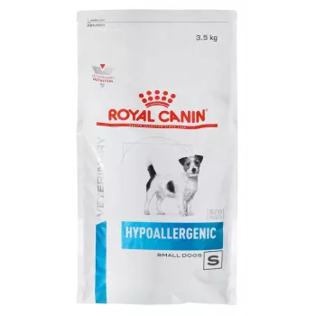 Sausā suņu barība Royal Canin Hypoallergenic Small Breed 3.5 kg — pieaugušiem maziem suņiem, olbaltumvielas 24%, tauki 16%