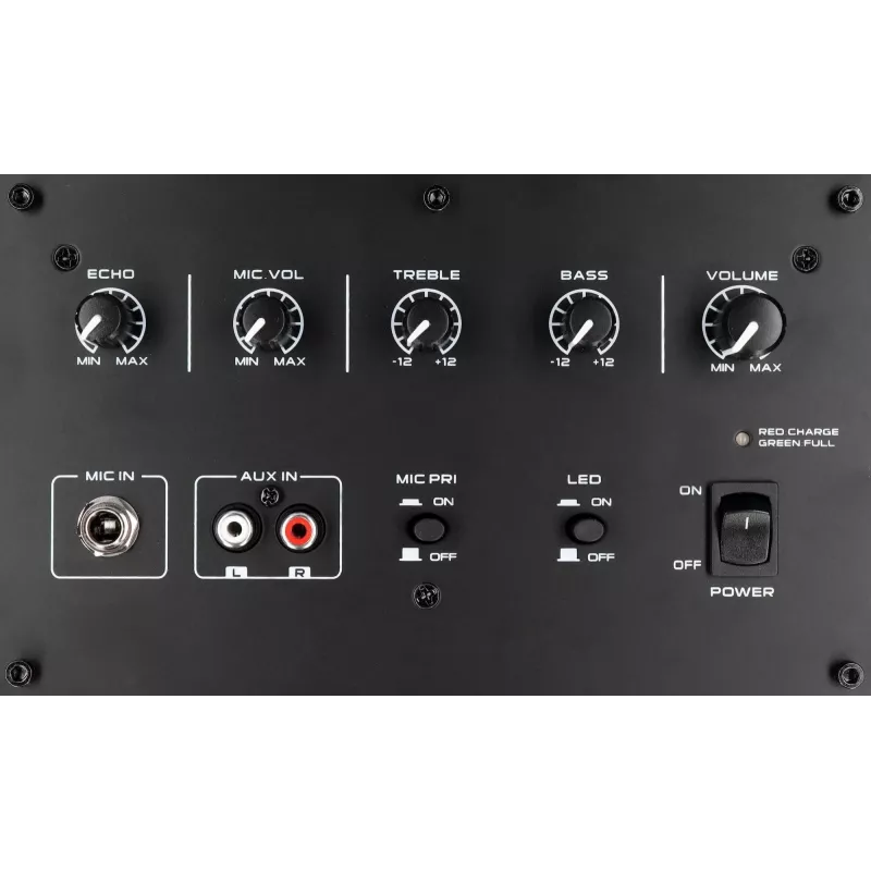 Audio sistēma MB08.2 PLL FM USB/SD/BT Karaoke LED