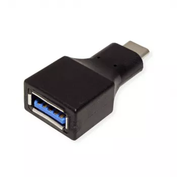 Value 12.99.9030 kabeļa adapteris USB-C uz USB-A, melns (12.99.9030)