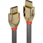 Lindy 10 m standarta HDMI kabelis, Gold Line, 10 m, HDMI Type A (standarta), HDMI Type A (standarta), 4096 x 2160 pikseļi, zelta, pelēks