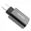 UNITEK Y-A025CGY kabeļa interfeisa/dzimuma adapteris USB Type-C uz USB Type-A, metālisks