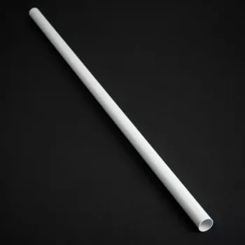 Bitspower cietā caurule, 16 mm ārējais diametrs, noslīpēta misiņa caurule, 500 mm, balta apdare